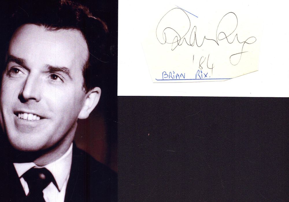 Lot 277: Brian Cox signed 5x3inch white card with 6x4inch...
