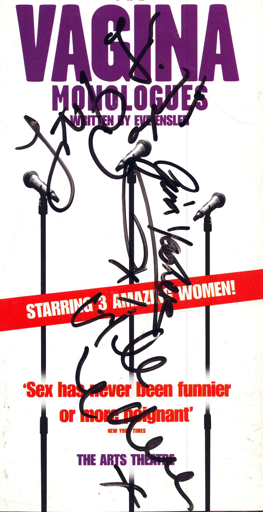 Lot 292: Caprice, Helen Lederer and Gina Yashere signed Vagina...
