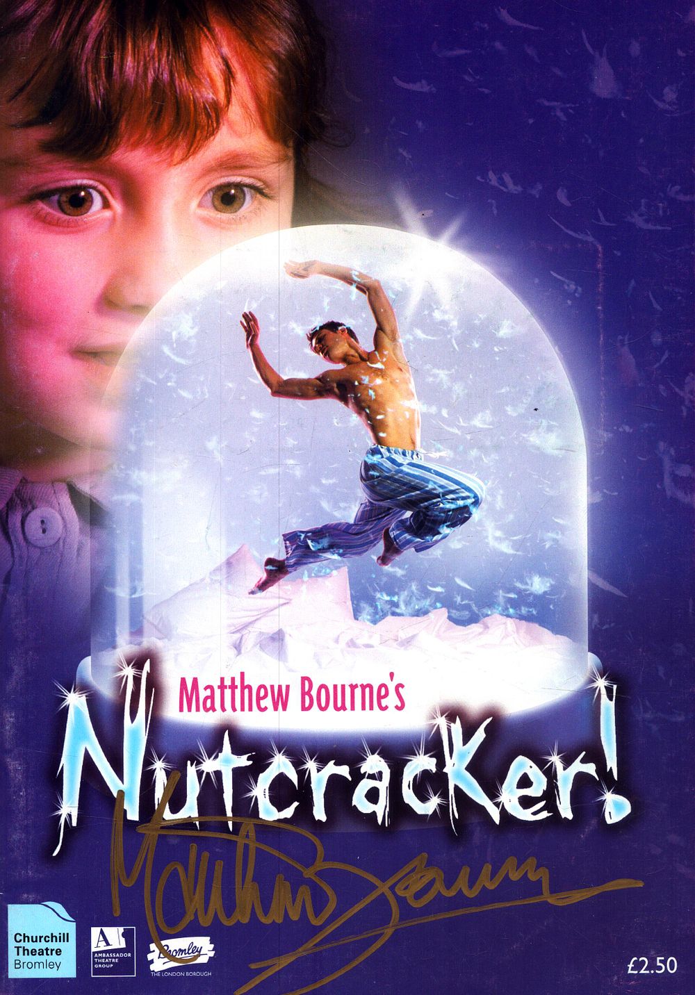 Lot 302: Mathew Bourne signed Nutcracker Churchill Theatre programme. Signature...