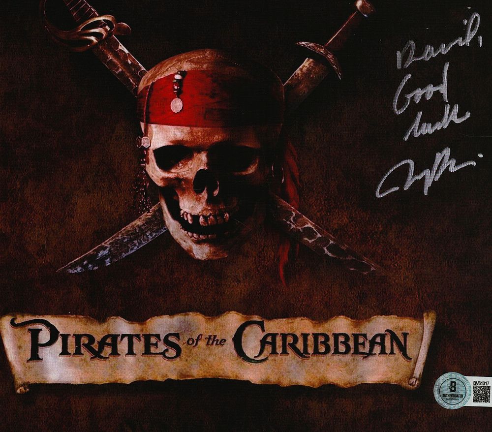 Lot 321: Jerry Bruckheimer signed Pirates of the Caribbean colour...