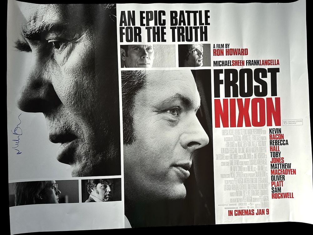 Lot 508: Michael Sheen signed movie Poster of the Frost...