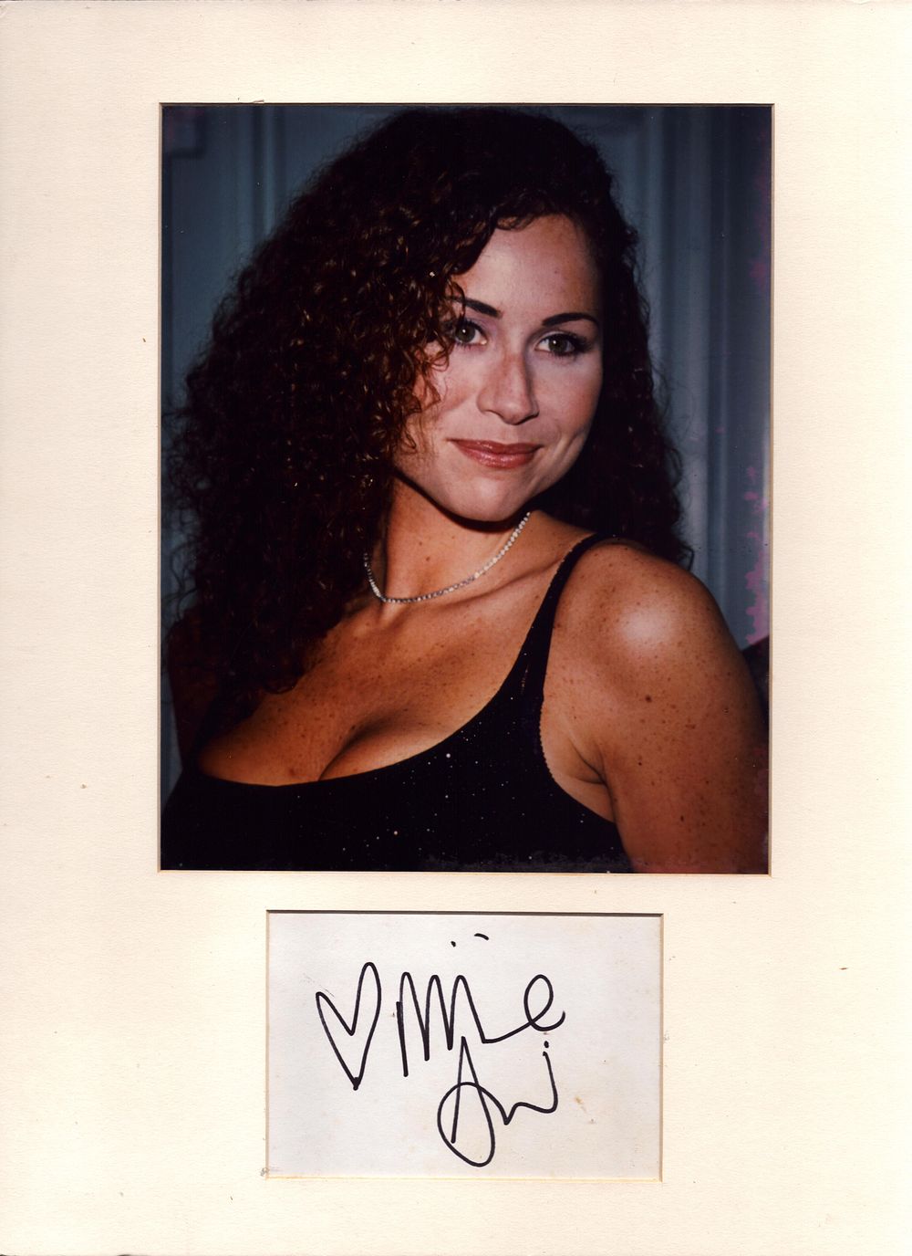 Lot 511: Mimmie Driver signature piece with colour photo. Mounted....