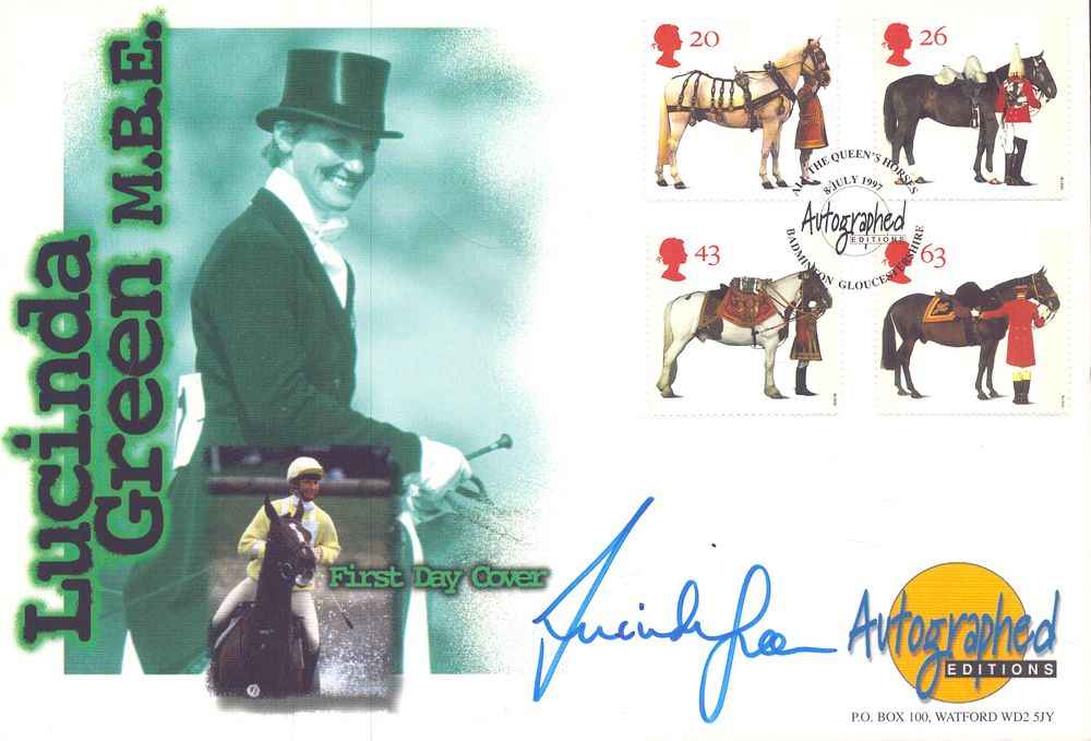 Lot 576: Lucinda Green signed Autographed FDC, stamped July 1997.