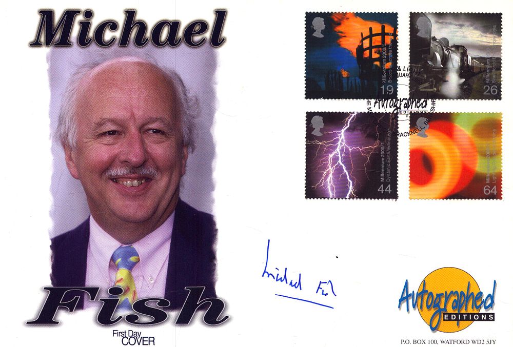 Lot 596: Michael Fish signed Autographed FDC, stamped Jan 2000.