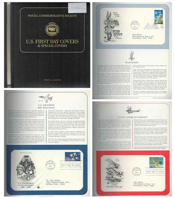 Collection FDC of 45 US First Day Covers and Special Covers. With Special Album. Postal 