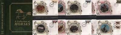 Benham FDC Horses a collection of Commemorative covers over 5 in collection appx. Good 