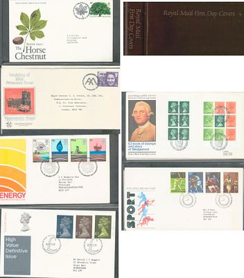 FDCs Collection of approx 40 housed in a Royal Mail First Day Covers Album, Covers include 