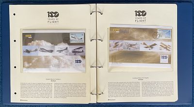 100 Years of Flight-The History of Powered Flight FDC Collection, Housed in Folder