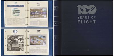 100 Years of Flight. Reach for the skies FDC Collection. Stamps and Postmarks From Around the World