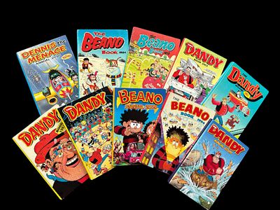 Comic hardback book Annual collection. 10 in collection, Beano 2009, Dandy 1997, Dandy 1993 