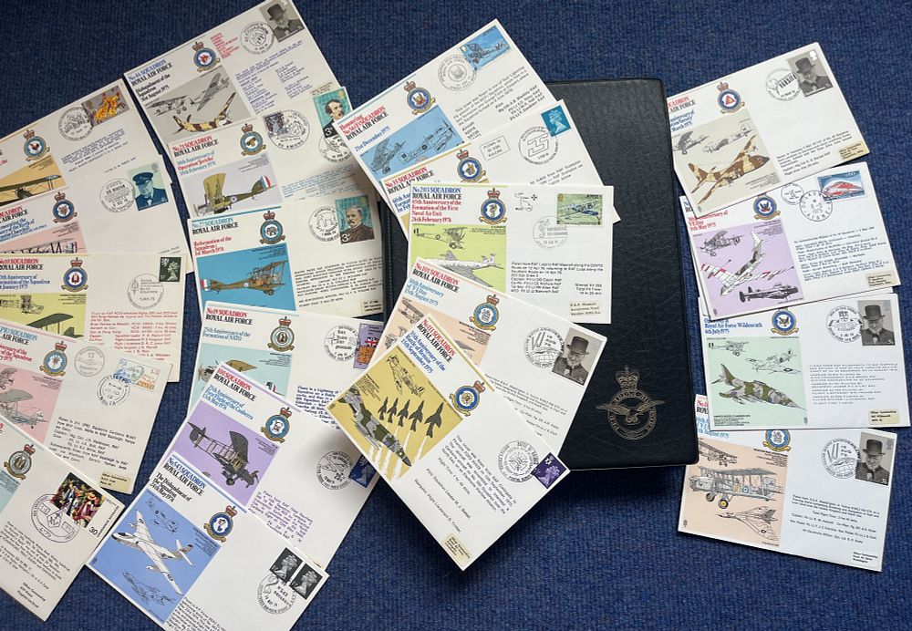 Lot 152: Military RAF FDC unsigned collection. No. 4 Squadron...