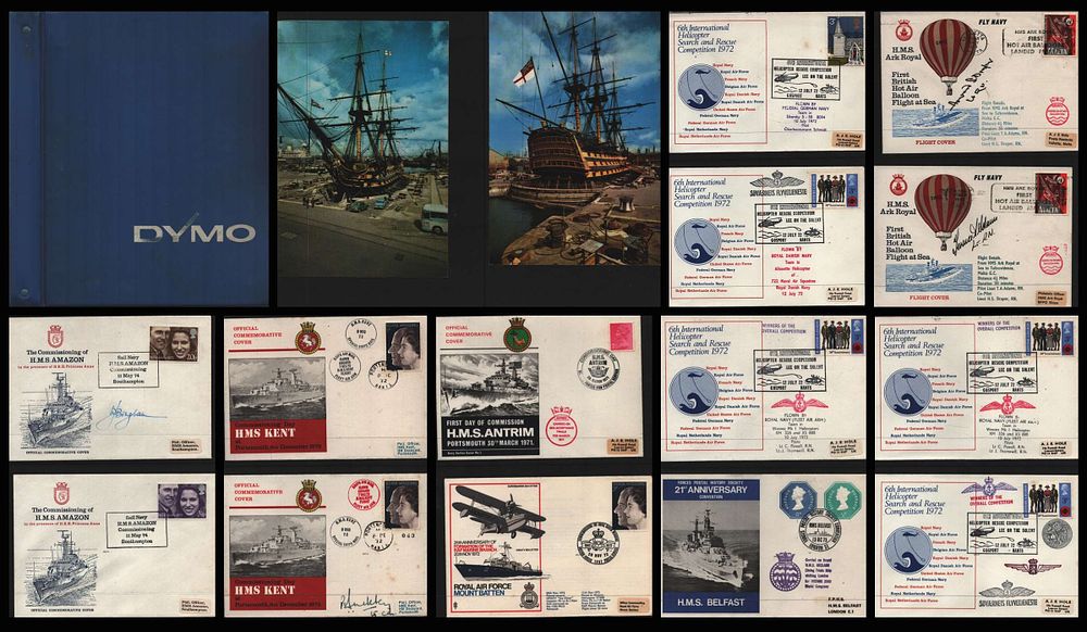 Lot 155: Military FDC signed and unsigned collection. Lieutenant H.S....