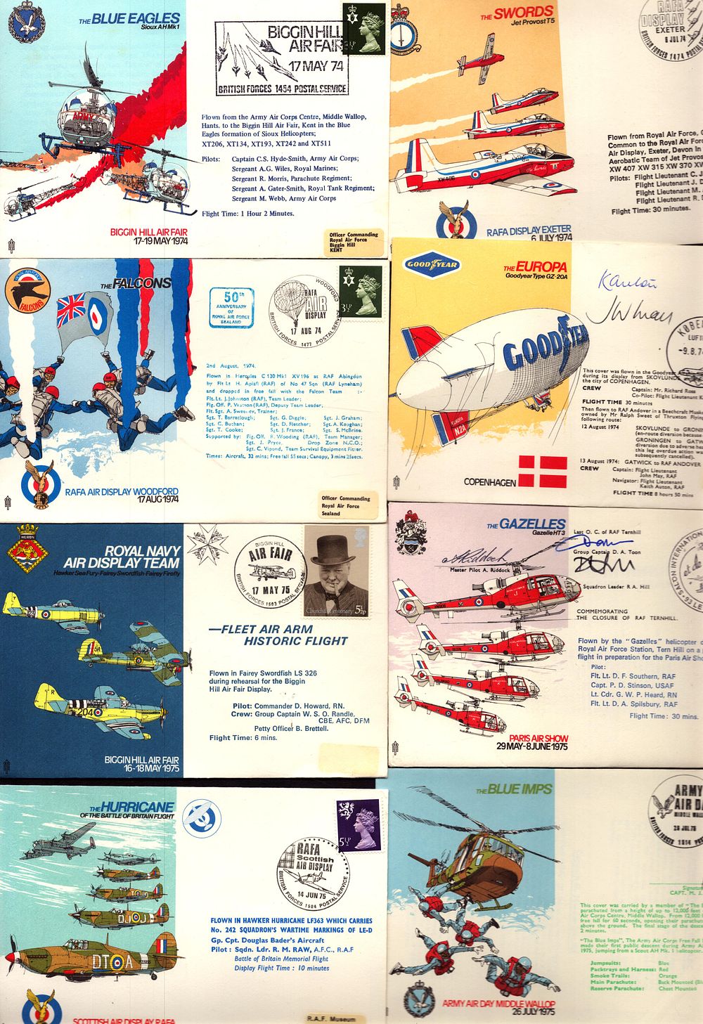 Lot 157: Air Display FDC signed and unsigned collection. Signed...