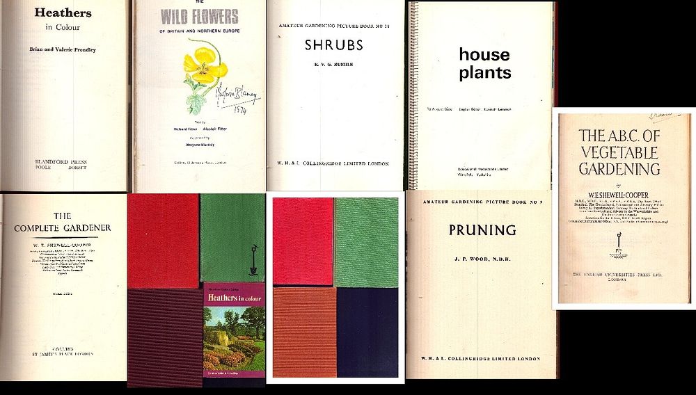 Lot 161: Book Collection of Garding includes, Heathers In Colours...