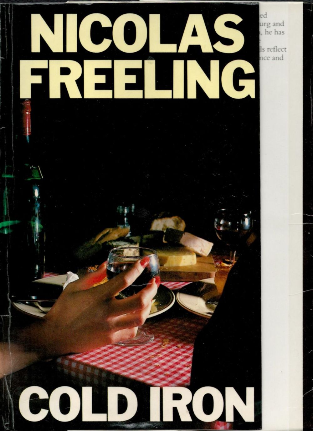 Lot 470: Nicolas Freeling (Dust Wrapper only for) Cold Iron...