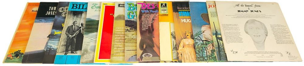 Lot 190: Vinyl record approx 15 LPs unsigned and one...