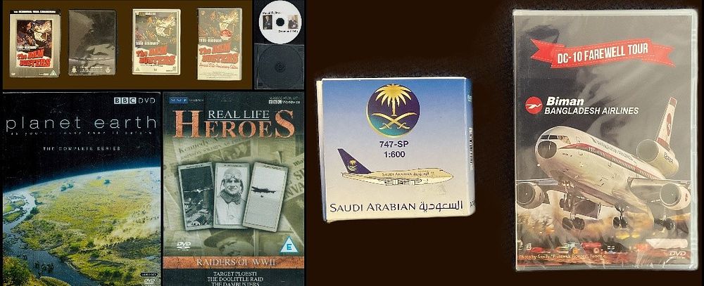 Lot 218: DVD Collection, David Fellows and Desmond Pelly Military...