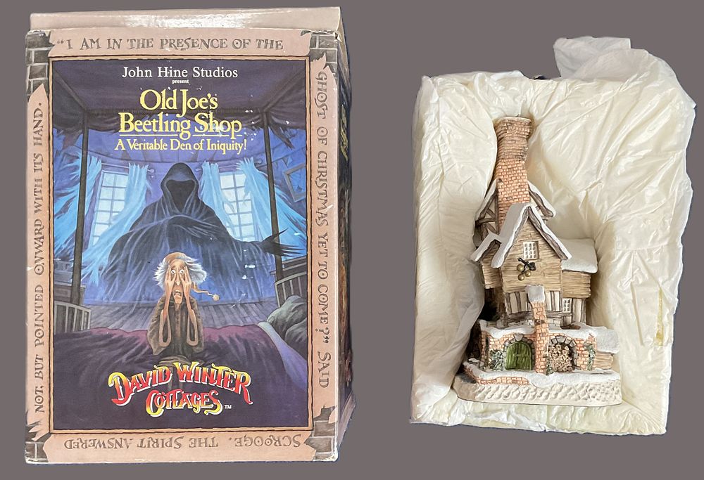 Lot 233: David Winter Cottages 1993 Christmas Special Dickens Old...