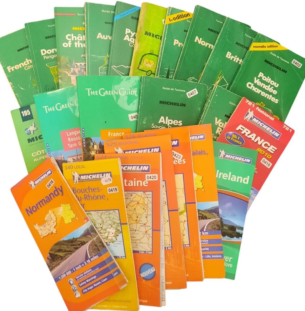 Lot 238: Collection of Michelin European Tourist Guides and road...