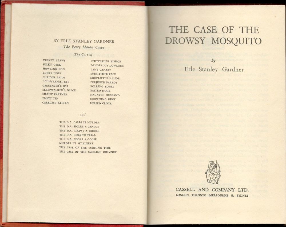 Lot 480: Erle Stanley Gardner The Case of the Drowsy...