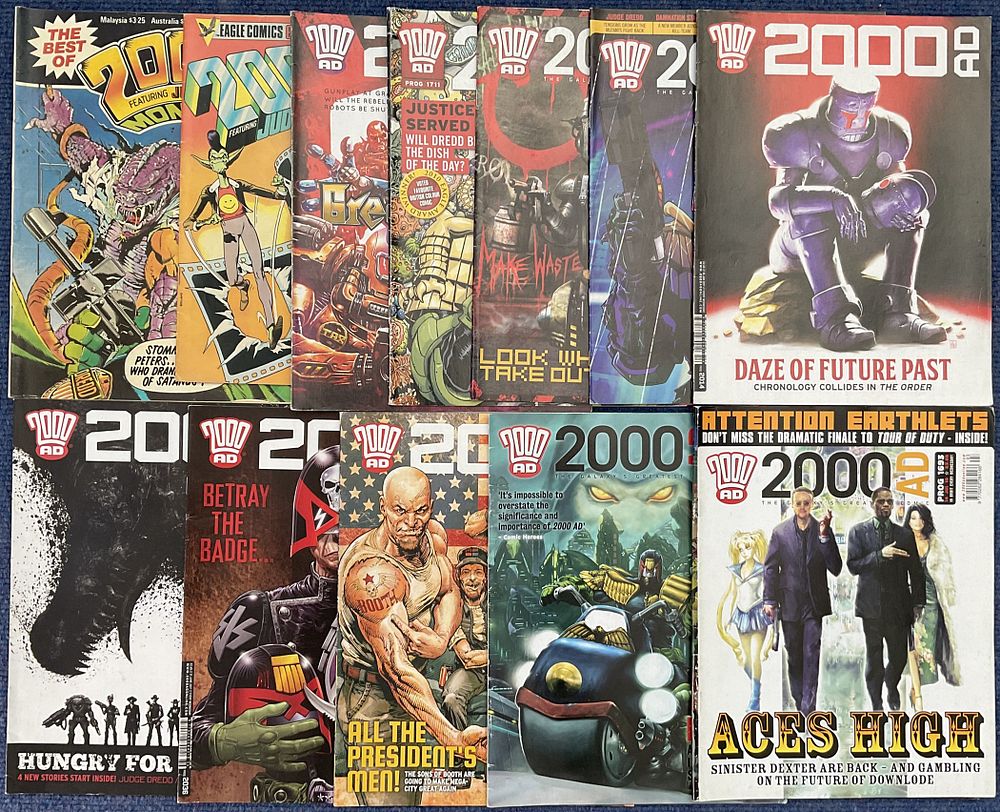 Lot 305: Collection of 10 comics 2000AD The Galaxy's great...