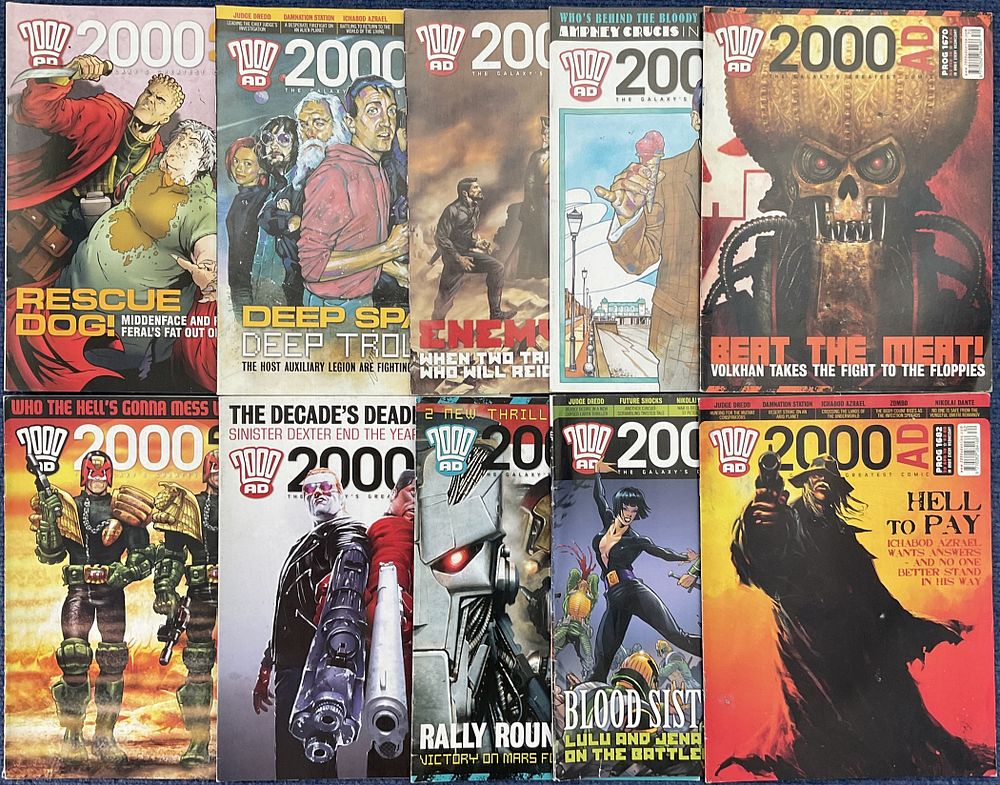 Lot 315: Collection of 10 comics 2000AD The Galaxy's great...