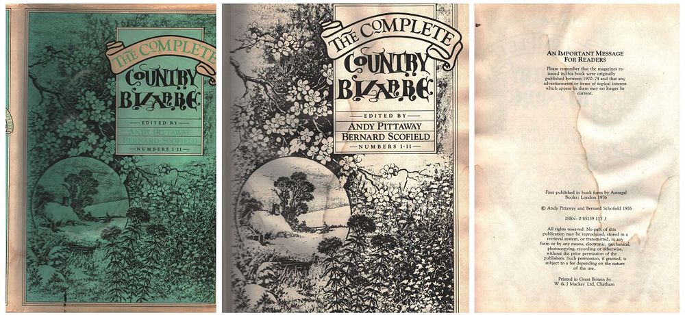 Lot 322: The Complete Country Bizarre Numbers I-II Hardcover Book....
