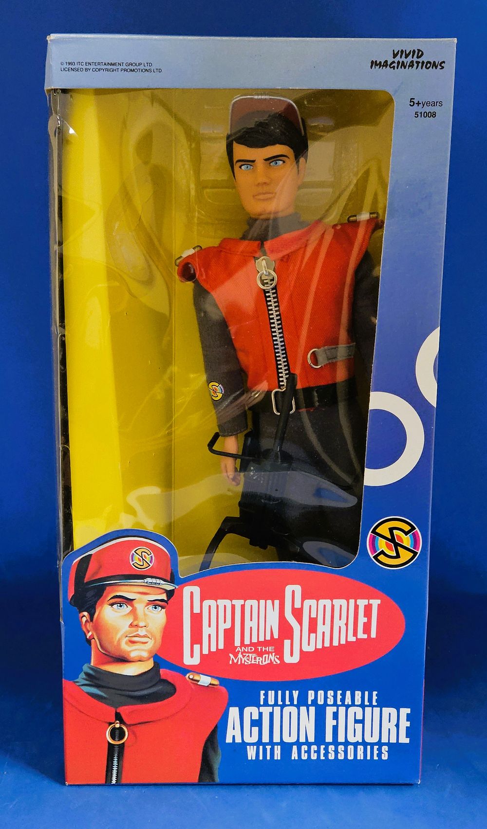 Lot 331: Captain Scarlet and the Mysterons. Fully Poseable Action...