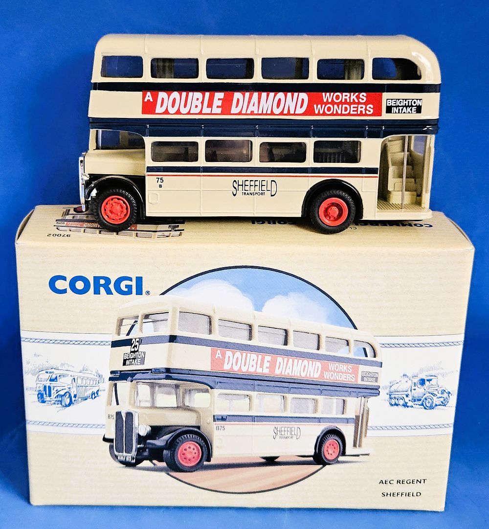 Lot 337: Corgi Bus 'A Double Diamond Work Wonders Sheffield...