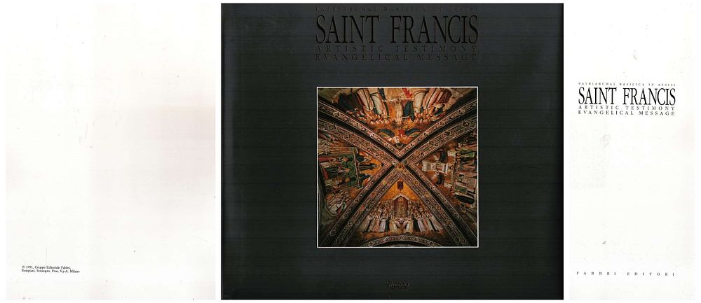 Lot 342: Saint Francis Artistic Testimony Evangelical Message Hardback Book....