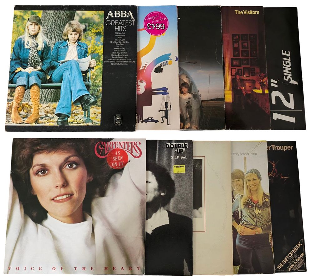 Lot 358: Record Collection. 10, 12 inch records from artists...