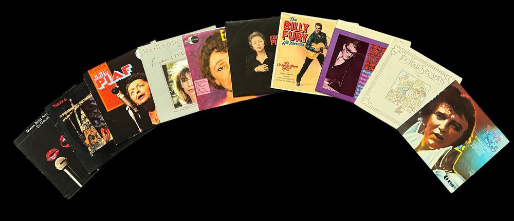 Lot 363: Vinyl Record 12 inch collection, Elvis Love Songs,...