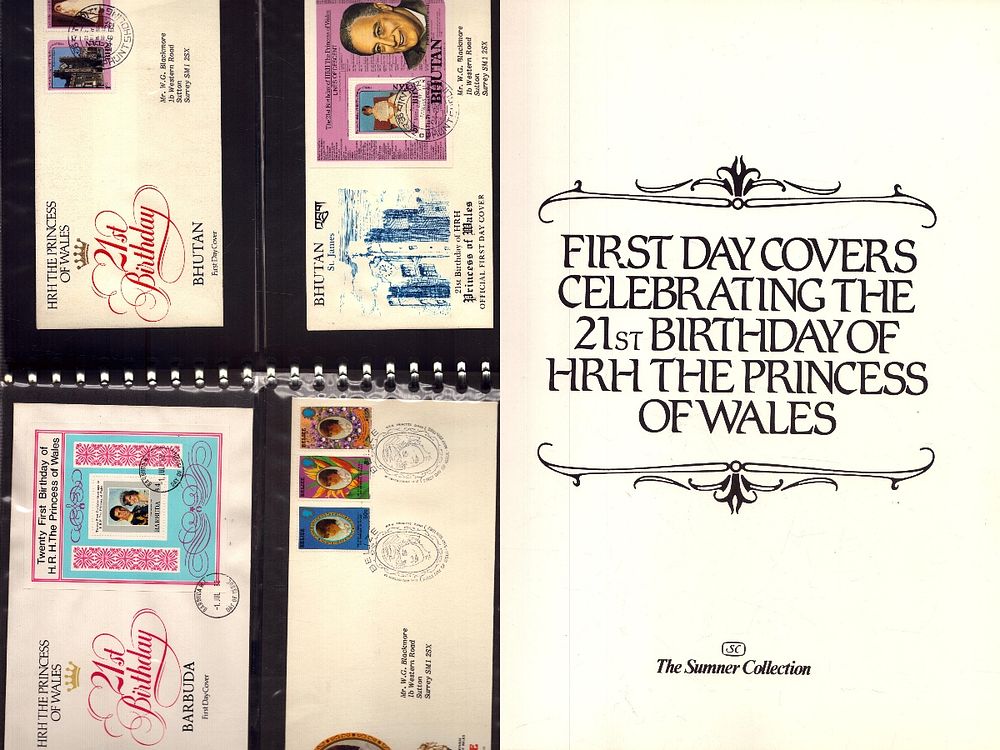 Lot 368: FDC Celebrating the 21st Birthday of HRH The...