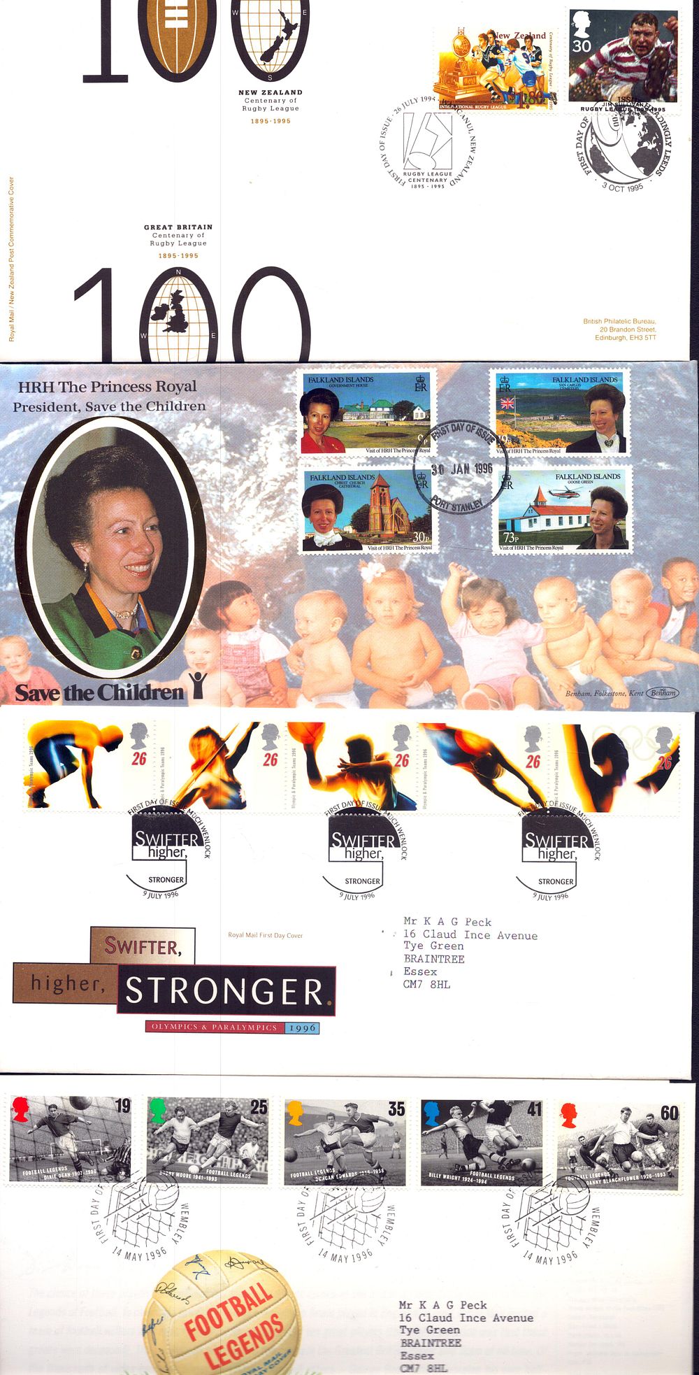 Lot 370: Royal Mail FDC, various styles such as Sport,...