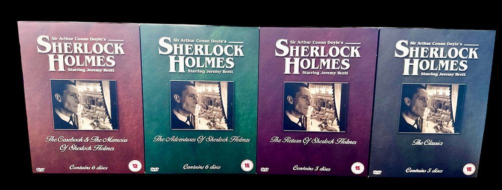Lot 373: Sherlock Holmes DVD collection. 4 DVD Boxsets of...