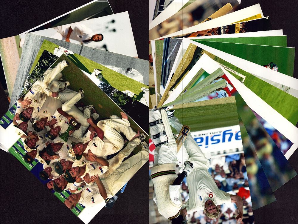 Lot 389: Collection of unsigned cricket players and teams, including...