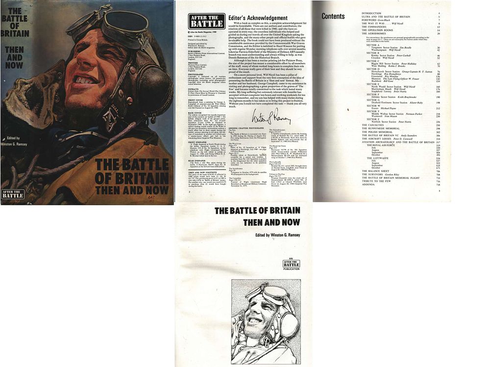 Lot 401: The Battle of Britain Then and Now Hardback...