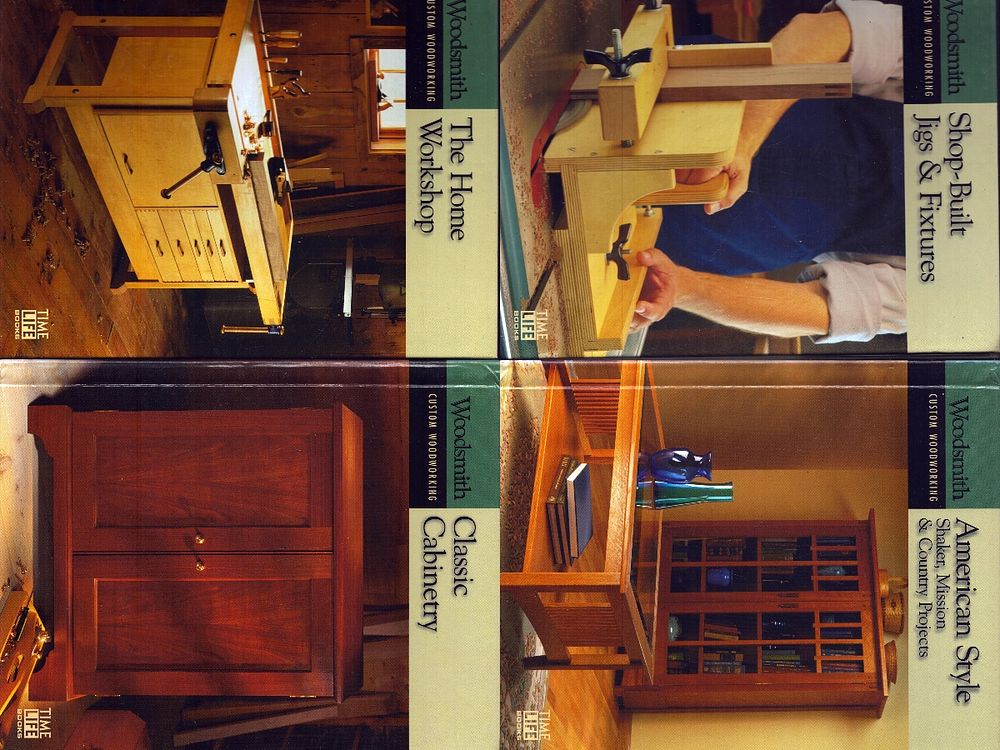 Lot 454: Woodsmith Custom Woodwork book collection of four books,...