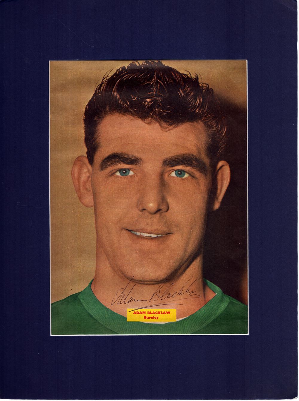 Lot 286: Football Adam Blacklaw signed 16x12inch overall mounted colour...