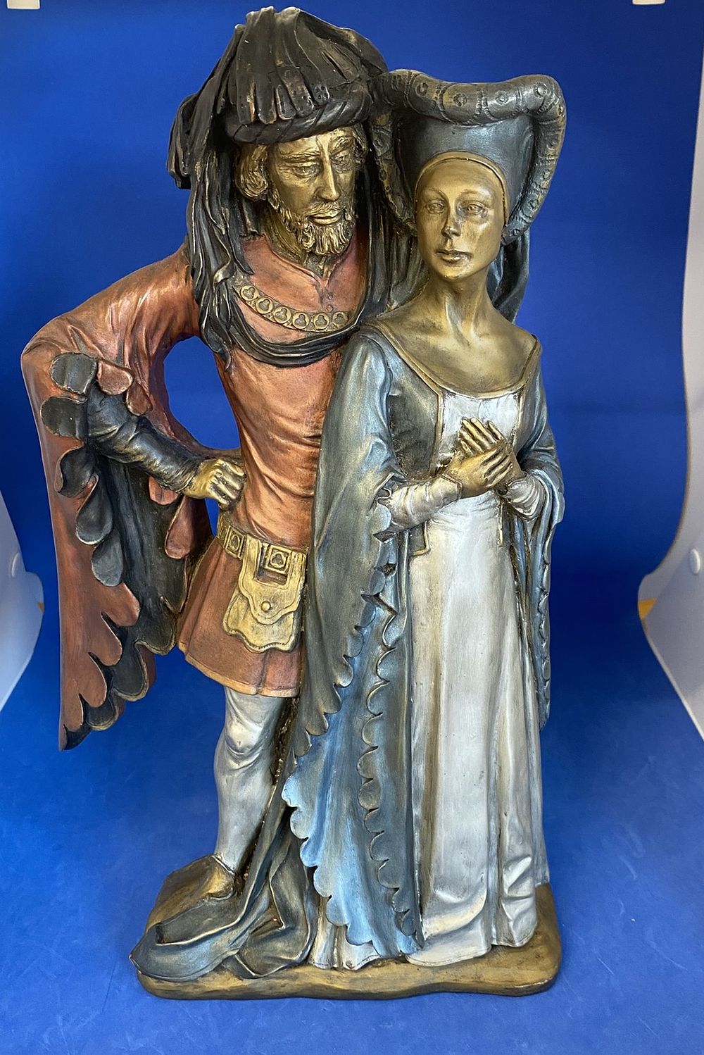 Lot 303: Marcus Designs John O’Gaunt & Katherine Chalkware Wall...