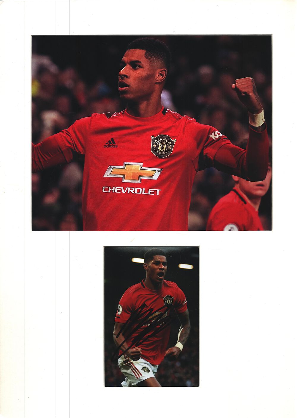 Lot 450: Football Marcus Rashford signed 6x4 inch colour photo...