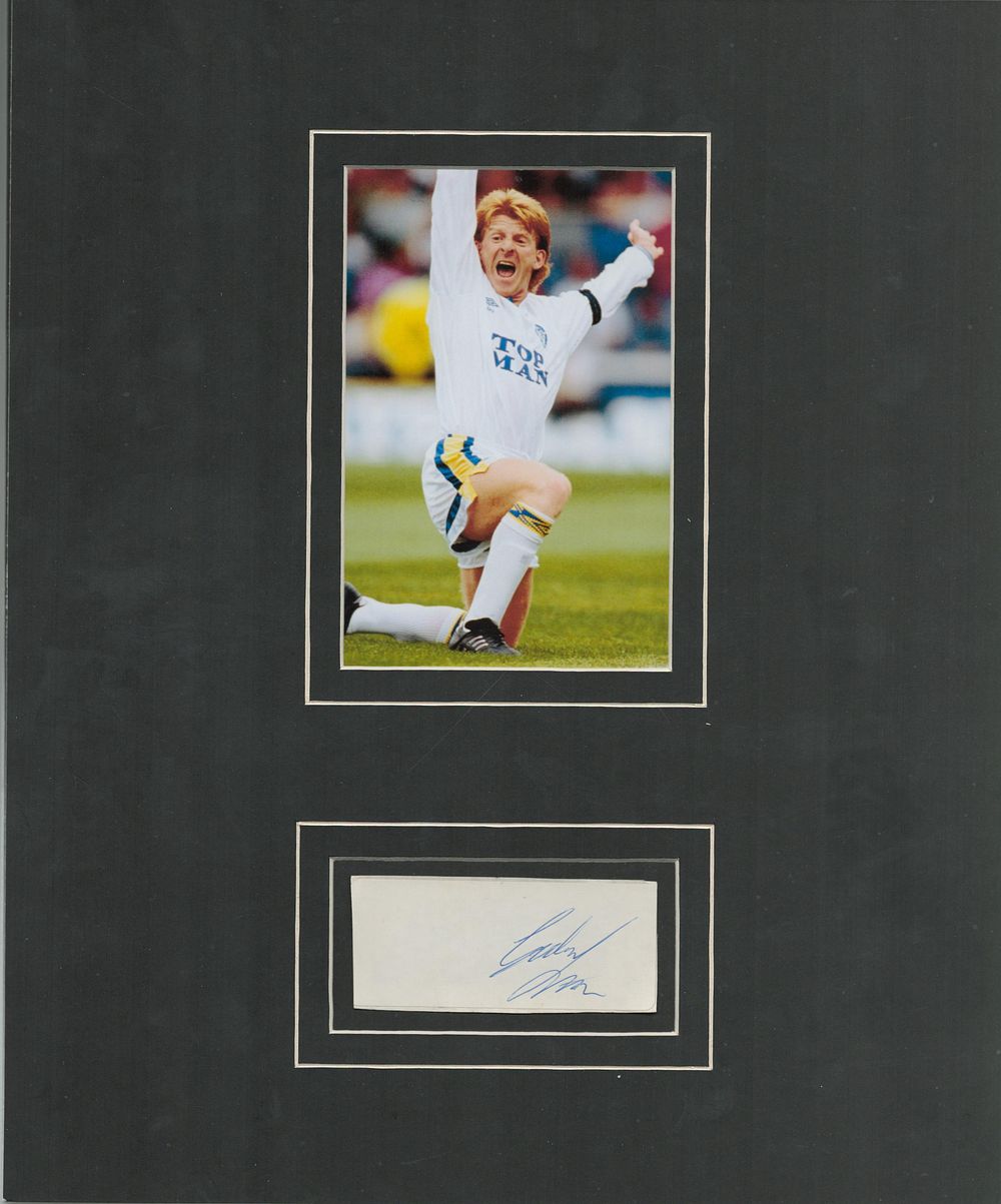 Lot 460: Football Gordon Strachan 14x11inch mounted signature piece includes...
