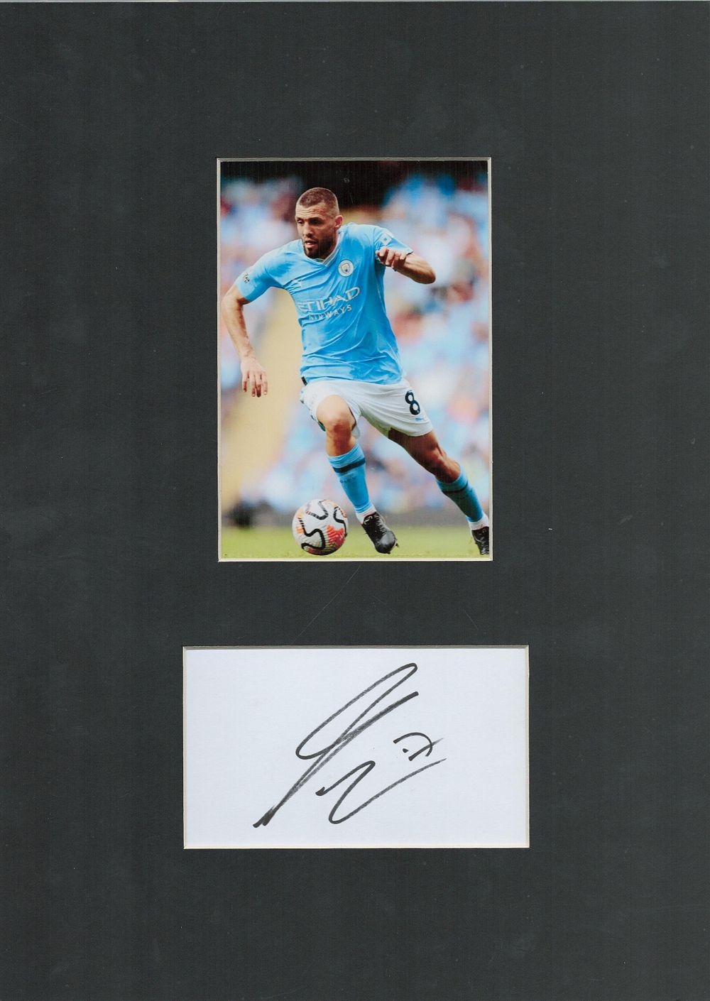 Lot 463: Football Mateo Kovacic 14x10inch mounted signature display includes...