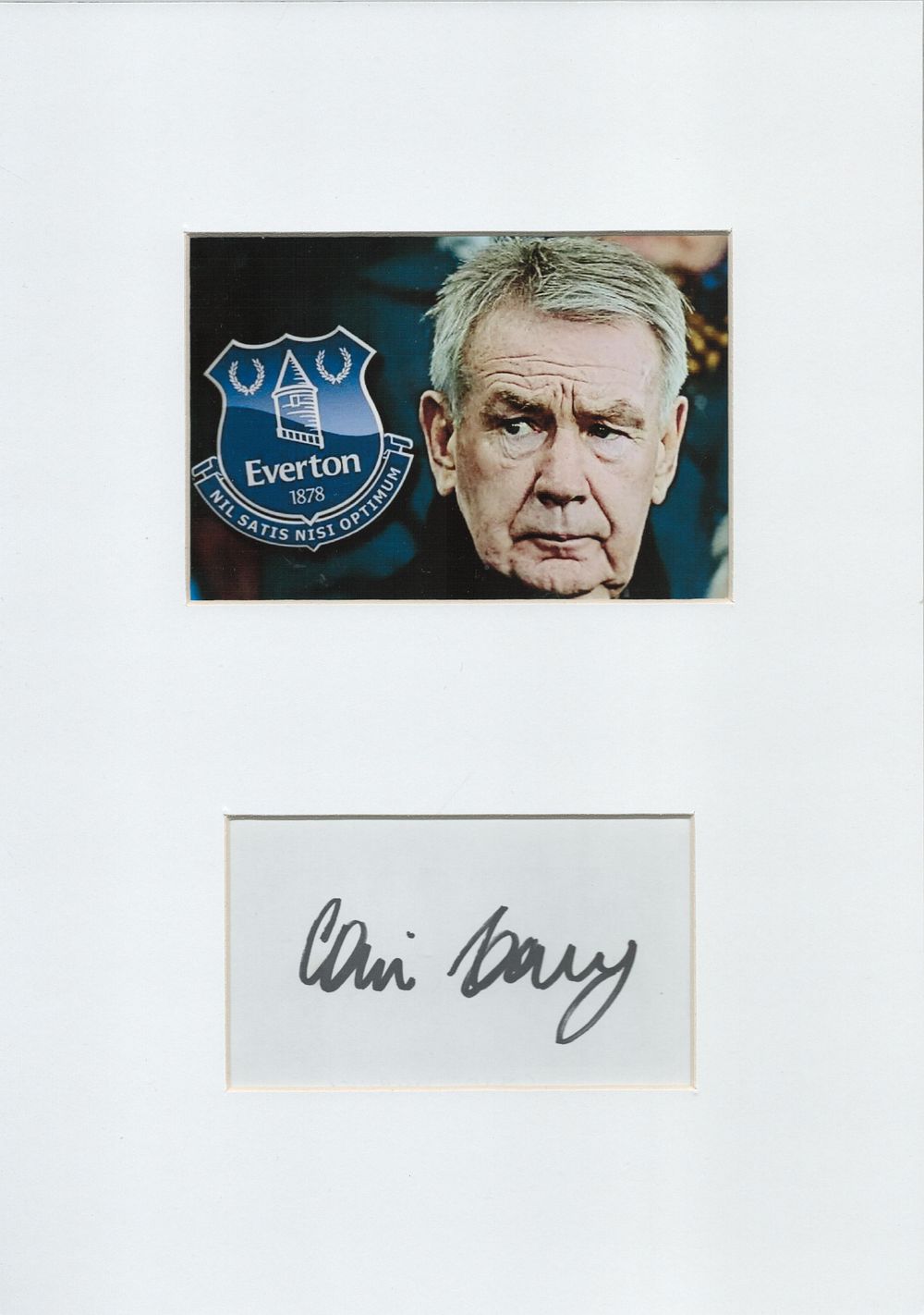 Lot 465: Football Colin Harvey 13x10inch mounted signature display includes...