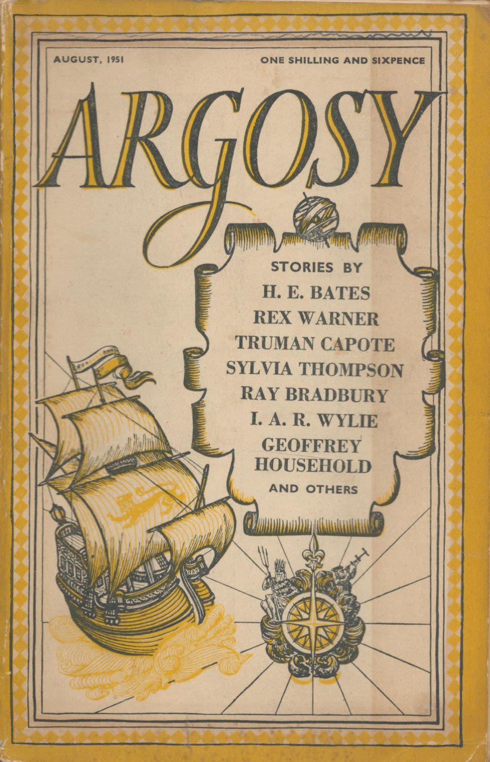 Lot 587: Four Short Story Magazines: Argosy August 1951 Argosy...