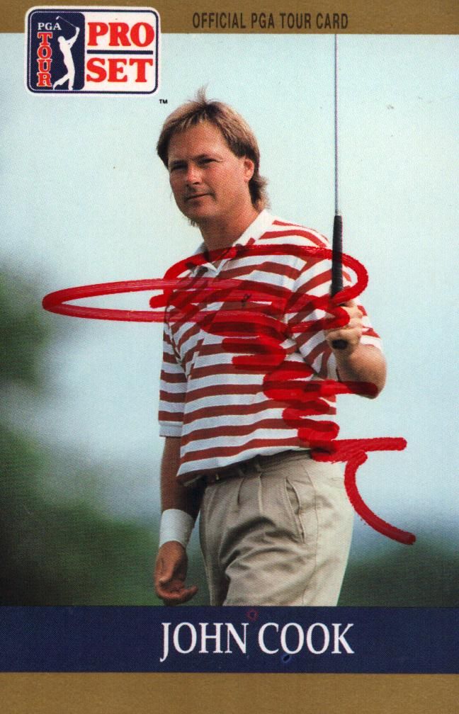 Lot 166: JOHN COOK signed Golf 1990 PGA Pro Set...