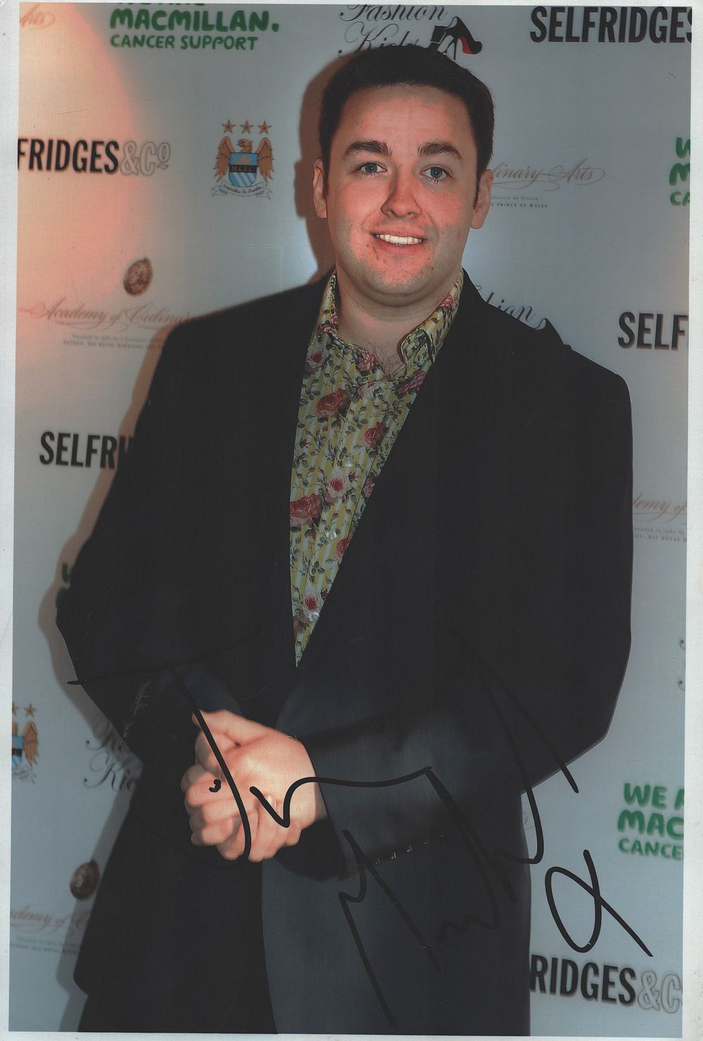 Lot 194: Jason Manford signed 12x8inch colour photo.