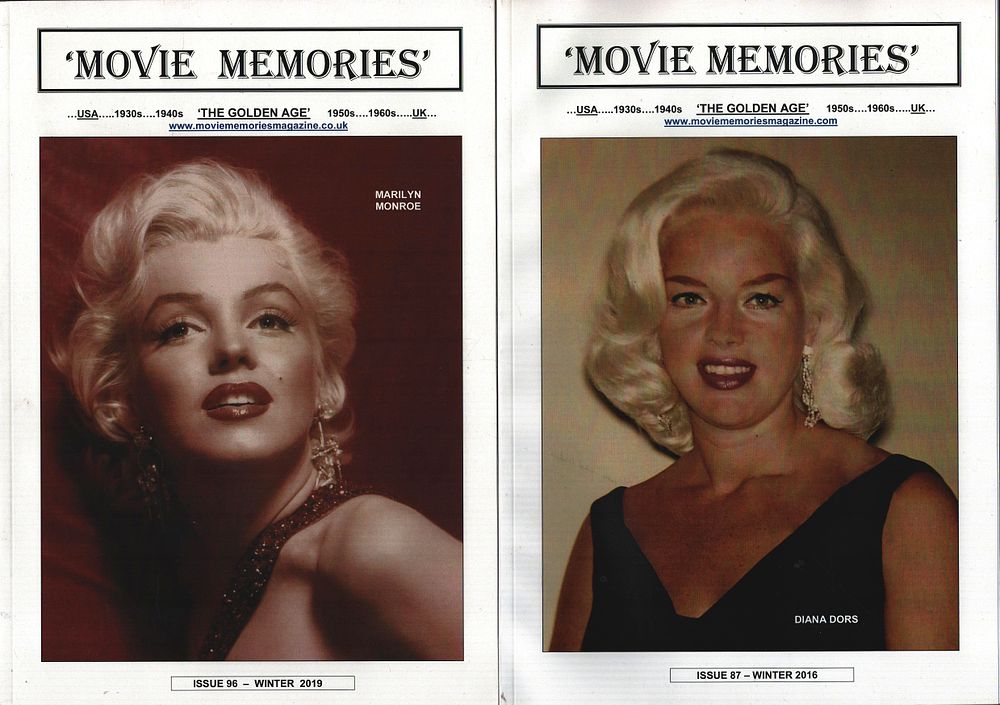 Lot 244: Marilyn Monroe & Diana Dors 'Movie Memories' Magazines...
