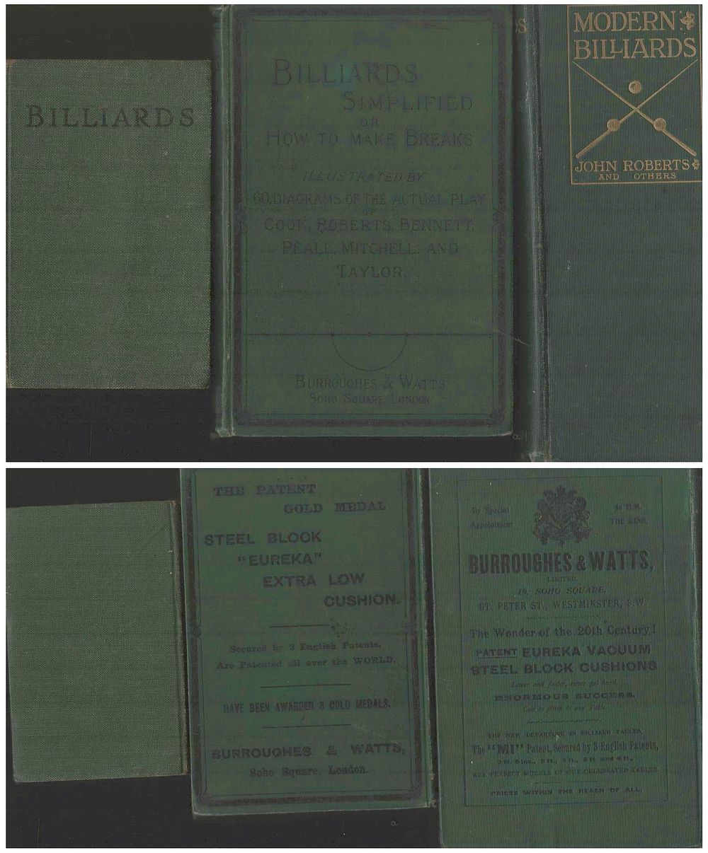 Lot 252: Books 3 Collection. Vintage Billiards Hardback Books Turn...
