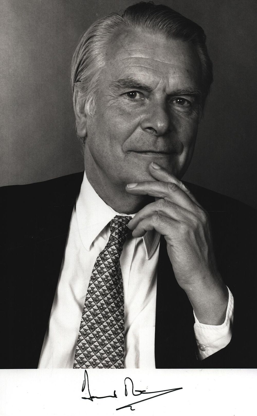 Lot 298: David Owen signed 6x4 inch black & white...